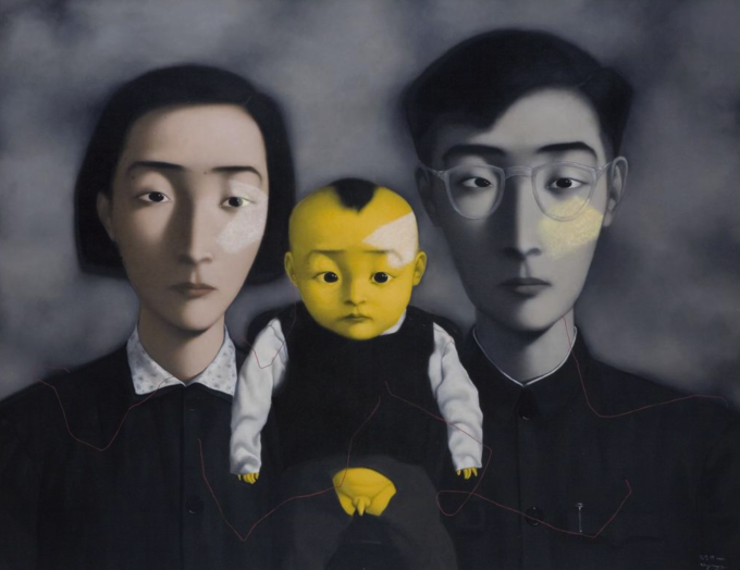 张晓刚的大家庭蕴含了怎样的血缘关系