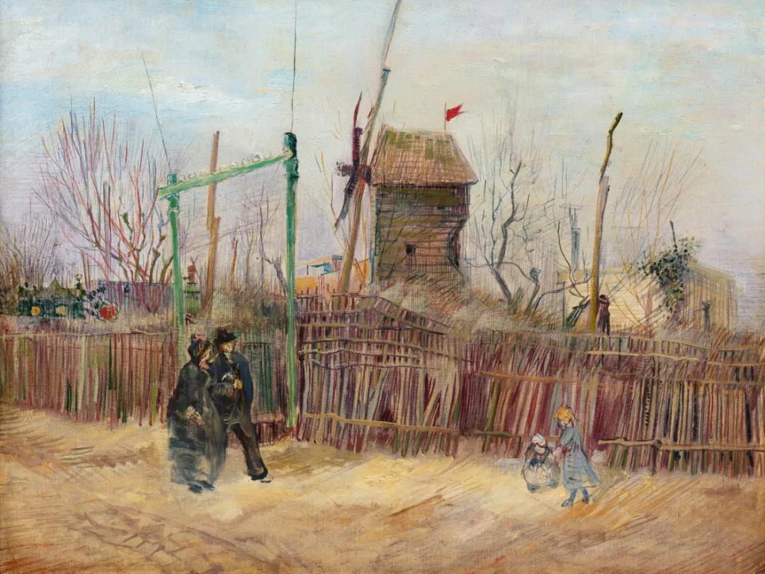 苏富比将拍卖此前从未面世的梵高画作——《蒙马特街场景》1887年作