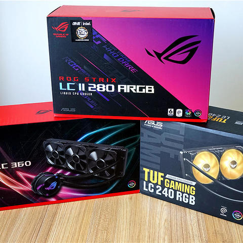 ASUS同门240、280、360一体式水冷对比， ROG STRIX LC II 280有多猛