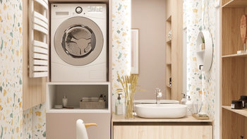 装修设计 篇六：4m²卫生间装修🌈自砌浴缸&洗衣机&收纳干货