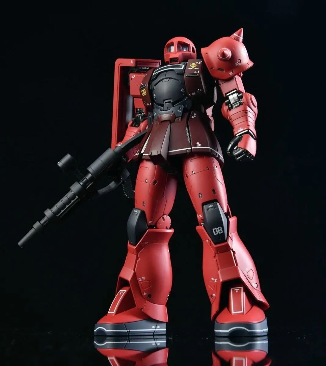 【78动漫官方测评】 万代 gffmc ms-05s 夏亚专用扎古i