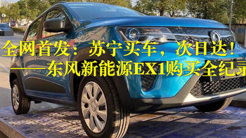 全网首发：苏宁买车，次日达！东风新能源EX1购买全纪录