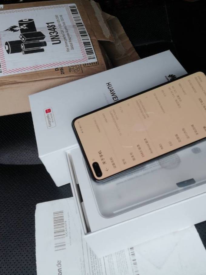 在德亚淘黑色8128华为p40开箱