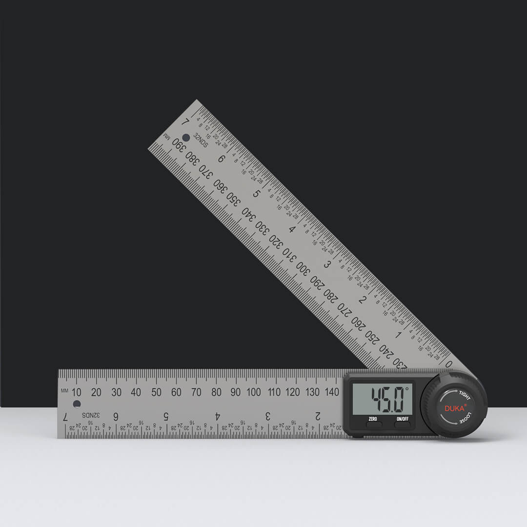 小米有品上线杜克数显角度尺AR-1，开合有度，360度测量，一键归零，数显读数～