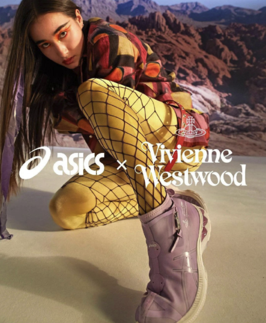 Vivienne Westwood x Asics 三色联名系列，兼具时尚与舒适度。
