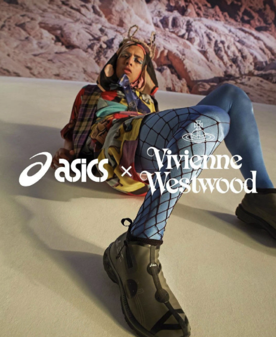 Vivienne Westwood x Asics 三色联名系列，兼具时尚与舒适度。