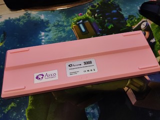 猛男该用的樱花粉小键盘，akko3068
