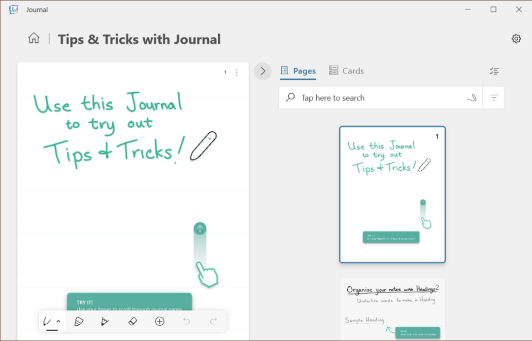 免费好用的 Windows 手写笔记本软件：Journal