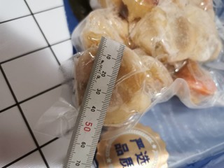 硬币大的扇贝肉吃到嘴里了