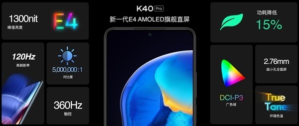 Redmi K40全系获DisplayMate A+认证，达成11项手机屏幕纪录