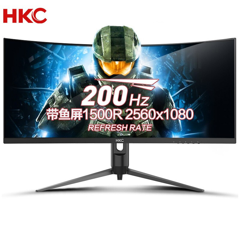 HKC CG301QL显示器图赏，三微边带鱼屏，带来影像级画质