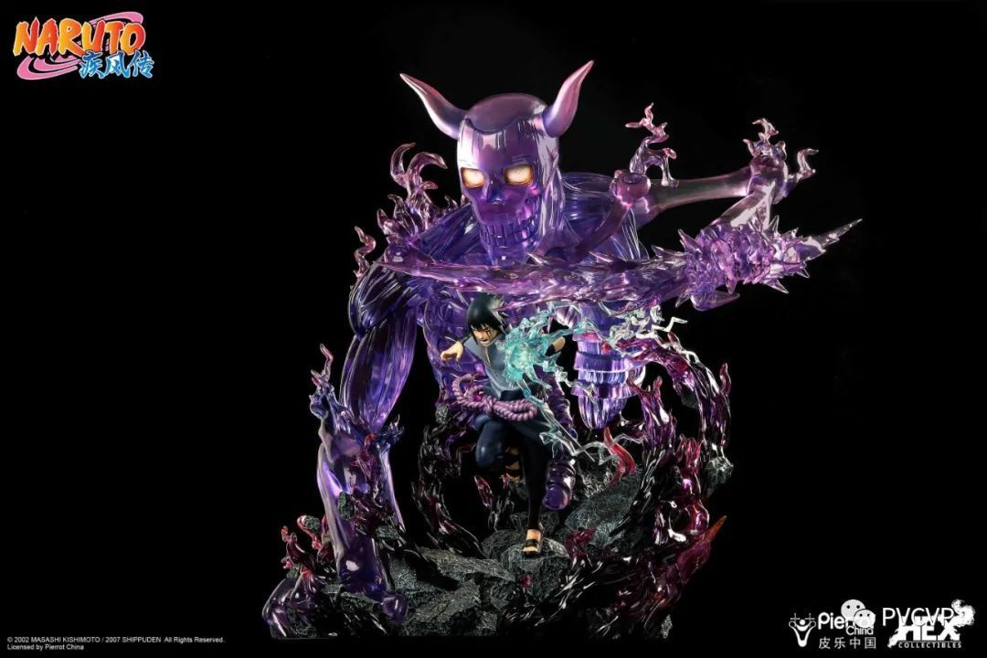 hex预售火影忍者疾风传正版授权宇智波佐助18雕像第一形态须佐能乎