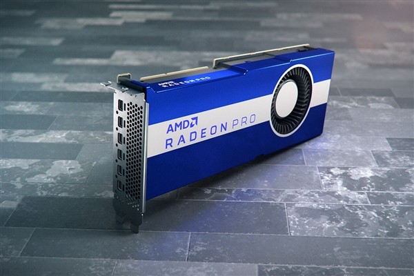 AMD RDNA2专业卡现身：暴力涡轮风扇、蓝白色调