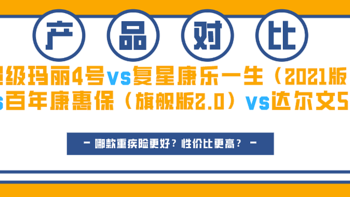 超级玛丽4号VS复星康乐一生（2021版）VS百年康惠保（旗舰版2.0）VS达尔文5号，哪个更好？