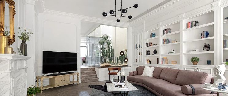 300 五层法式婚房 采光天井 室内花园 仙气十足 家装主材 什么值得买