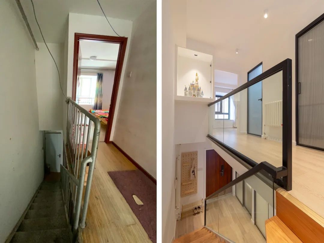 89m05loft长条房改完格局住出大开间通透感