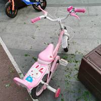 娇嫩粉色萌萌哒三轮变速儿童自行车值得购买