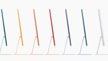 苹果发布新款 iMac，全新设计，绚丽7色可选，升级M1处理器，搭4.5K视网膜屏