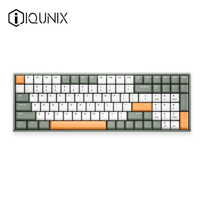 颜值、体积和数字区我全都有，IQUNIX F96 牛油果 机械键盘