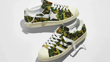 「迷彩元素」全新BAPE x adidas Superstar宣传图曝光，5.1发售！