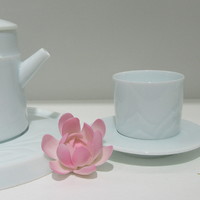 意叁瓷器 篇十四：意叁茶器生活馆第一期：高颜值瓷器，原创江山如画茶壶套装功夫茶具