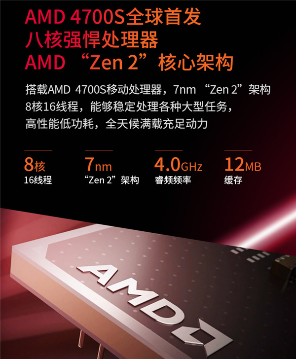 AMD 4700S处理器全球首发：Zen2架构、GDDR6显存