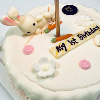 高颜值+可爱兔子-mcake生日蛋糕