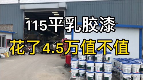 115平乳胶漆消费4.5w，是真香还是智