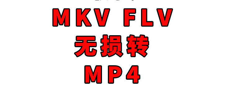 波导的效率私房篇十 最强mkv Flv转mp4方法 软件应用 什么值得买