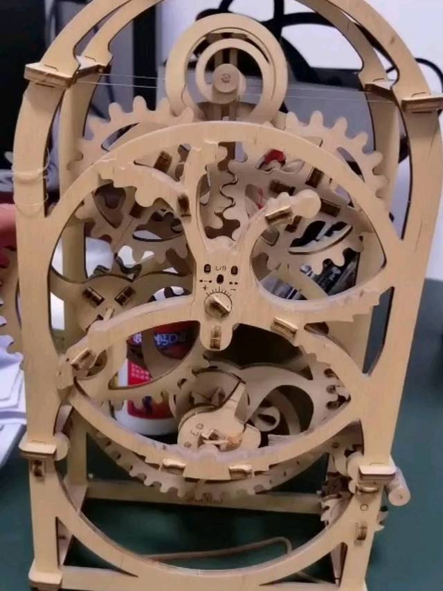 手动拼装计时器机械传动模型