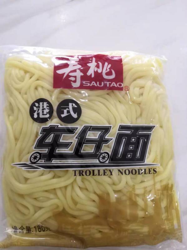寿桃牌非油炸方便速食港式车仔面12包装2460g