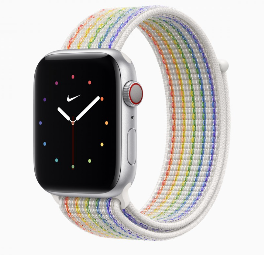 苹果发布两款 Apple Watch Pride Edition 表带，彩虹编织、还能反光