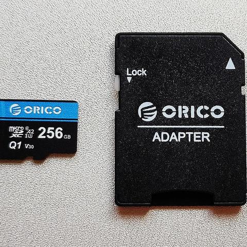 性价比之选：ORICO microSDXC A2 V30 256GB TF存储卡开箱和使用体验