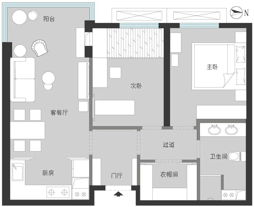 优雅的轻奢法式，素静的居家生活（内附家具尺寸图）