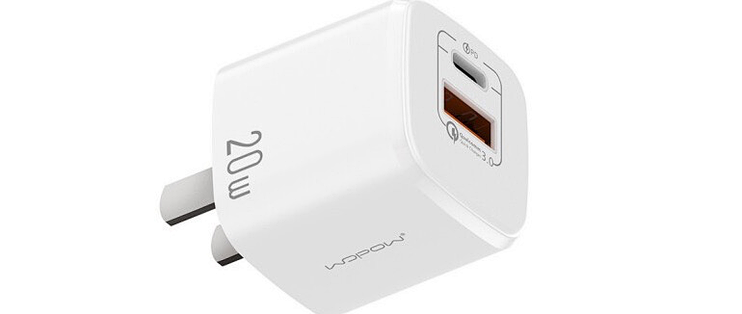 中国联通推出20w双口快充充电器苹果pd安卓qc双模89元