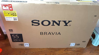 索尼55x9100h 开箱，包装精致