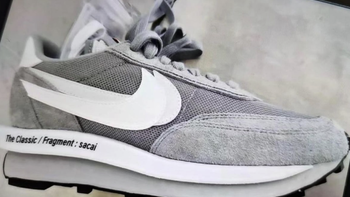 fragment design x sacai x Nike LDWaffle 全新灰白配色曝光