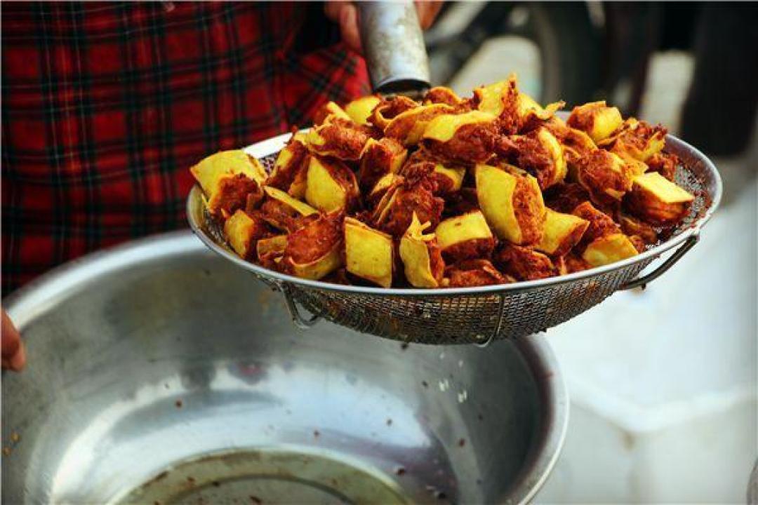 来天津蓟州区,不可不吃的美食:炸咯吱盒