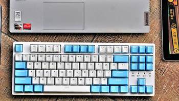 我的文章标题丰富连接，随心切换，杜伽K320W晴空蓝机械键盘上手