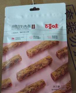 百草味原切牛肉条