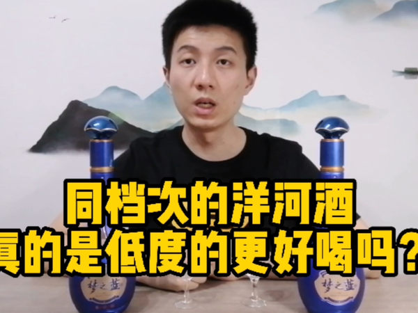 低度和高度洋河M6+对比品鉴