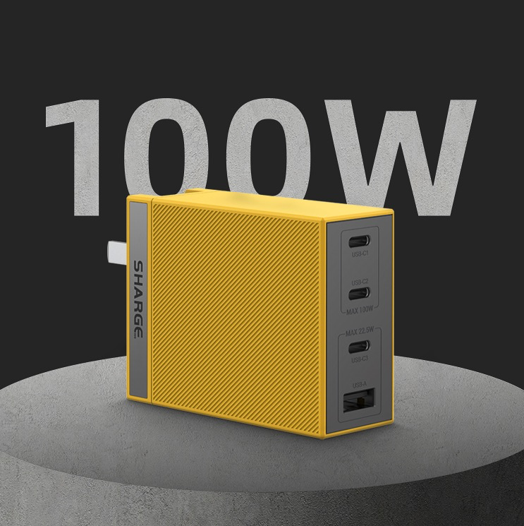 闪极推出100W氮化镓充电器Pro：3C1A，支持3台MacBook同时充电