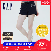 Gap女装LOGO法式圈织软卫裤5896762021夏季新款运动休闲宽松短裤