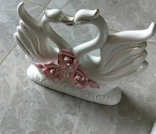 帕美居 欧式陶瓷天鹅摆件装饰品