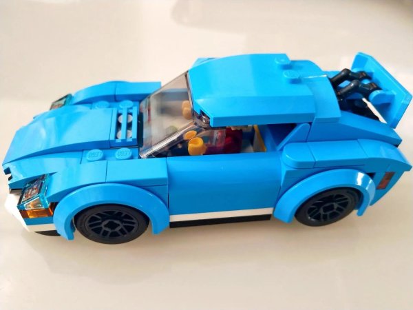 黑卡会员lego乐高城市系列60285蓝色跑车