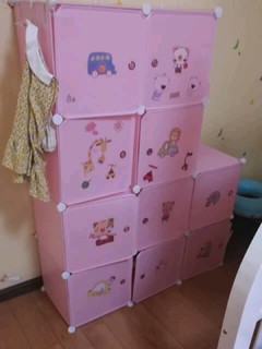 蔻丝简易卡通儿童宝宝婴儿组合衣柜收纳柜