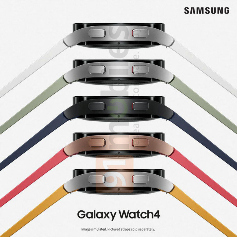 三星Galaxy Watch 4渲染图出炉：圆形表盘设计、4款配色