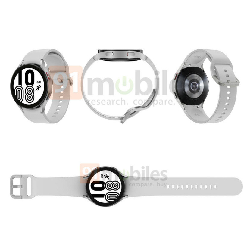 三星Galaxy Watch 4渲染图出炉：圆形表盘设计、4款配色