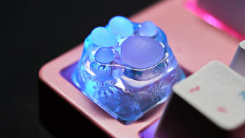 晶莹剔透宛如冰雕，ZOMO透明3D打印猫爪键帽分享