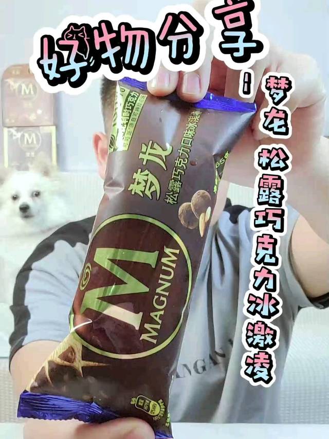 梦龙松露味的冰激凌，好吃到飞起！